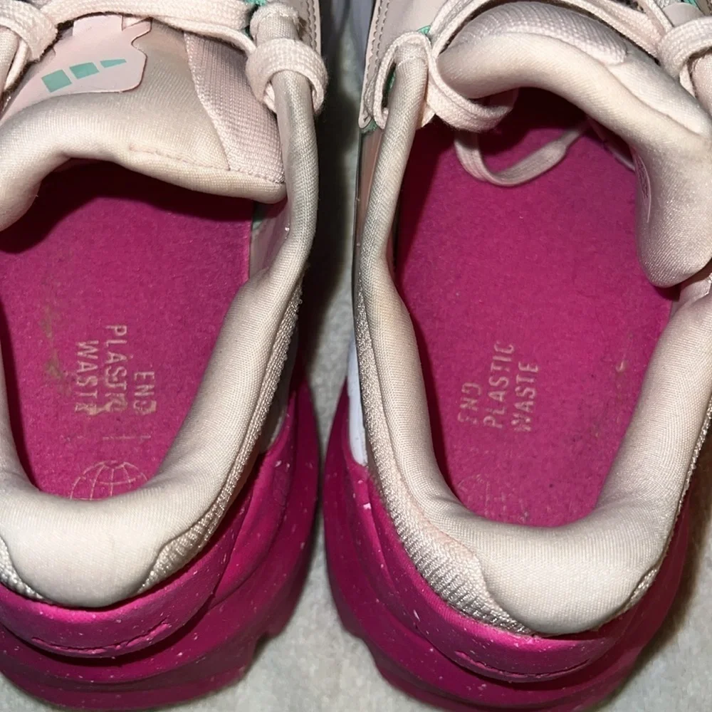 Adidas Women's pink and green Sneakers
